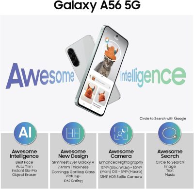 61tQMkdGrSL._AC_SL1500_ Samsung Galaxy A56 5G 12/256