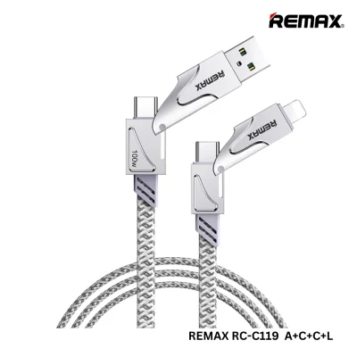 2_377c5718-4013-449a-ae32-c1e05364776b REMAX RC-C119 Zous Series 100W 2 In 2 Fast Charging Data Cable
