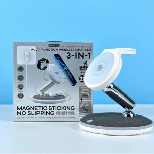 600x600 (6) Remax RP-W90 Bodi 3-in-1 Wireless Charging Station with MagSafe 22W
