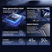 6607001005A-2 REMAX U2 AC45W GAN Digital Fast Charger PD+QC