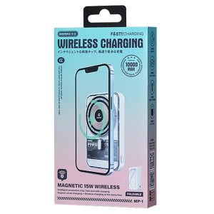 6632001079A-5 Remax MP-1 Transparent Punk 15W Wireless Charging 10000mAh Magnetic Power Bank