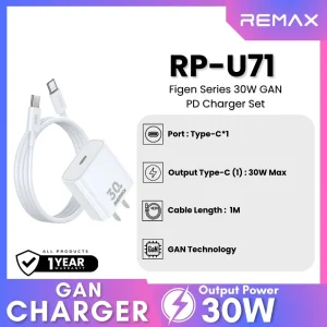 Remax RP-U71 Figen Series 30W Gan PD Charger