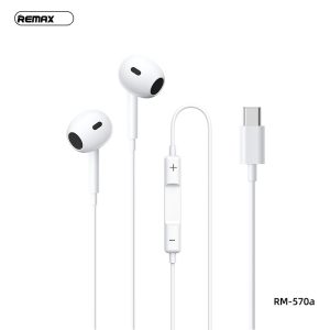Remax TYPE C WIRED EARPHONES FOR MUSIC & CALLS 1.2M RM-570a